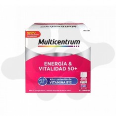 MULTICENTRUM ENERGIA & VITALIDAD 50+ 30 FRASCOS 7 ml SABOR FRAMBUESA