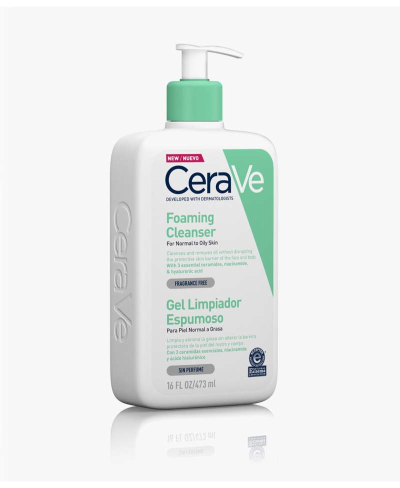 CERAVE GEL LIMPIADOR ESPUMOSO 473 ml