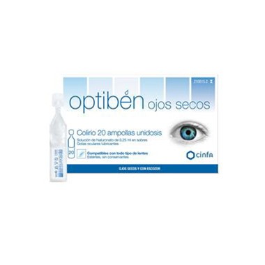 Optiben Ojos Secos Repair 20 Monodosis : : Belleza