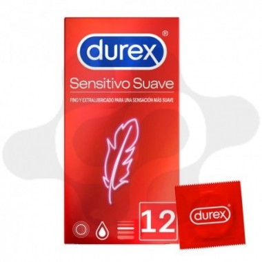 DUREX SENSITIVO SUAVE PRESERVATIVOS 12 U