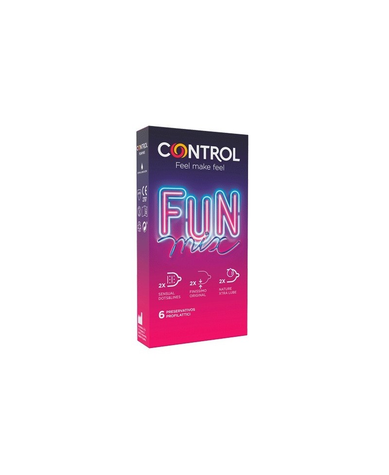CONTROL FUN PRESERVATIVOS MIX 6 UNIDADES