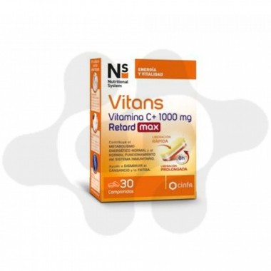 NS VITANS VITAMINA C+ 1000 mg RETARD MAX 30 COMPRIMIDOS